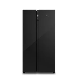 Geladeira Electrolux Frost Free Inverter 526L Efficient AutoSense Side by Side Vidro Preto (ES5GB)