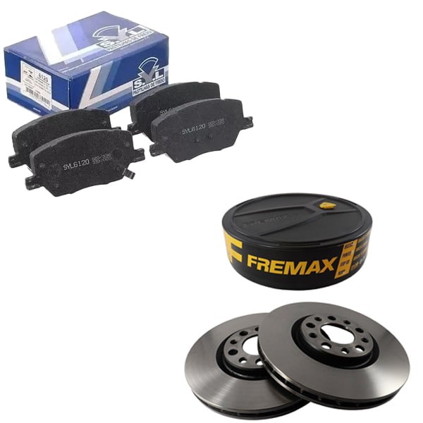 Kit Disco Freio Ventilado + Jogo Pastilha Freio Compass 2.0 2017 a 2023 – FREMAX / SYL