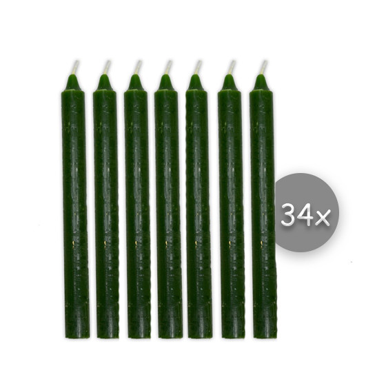 Maço 34 Velas Verde Oxóssi Vela Palito Oxóssi Verde Umbanda
