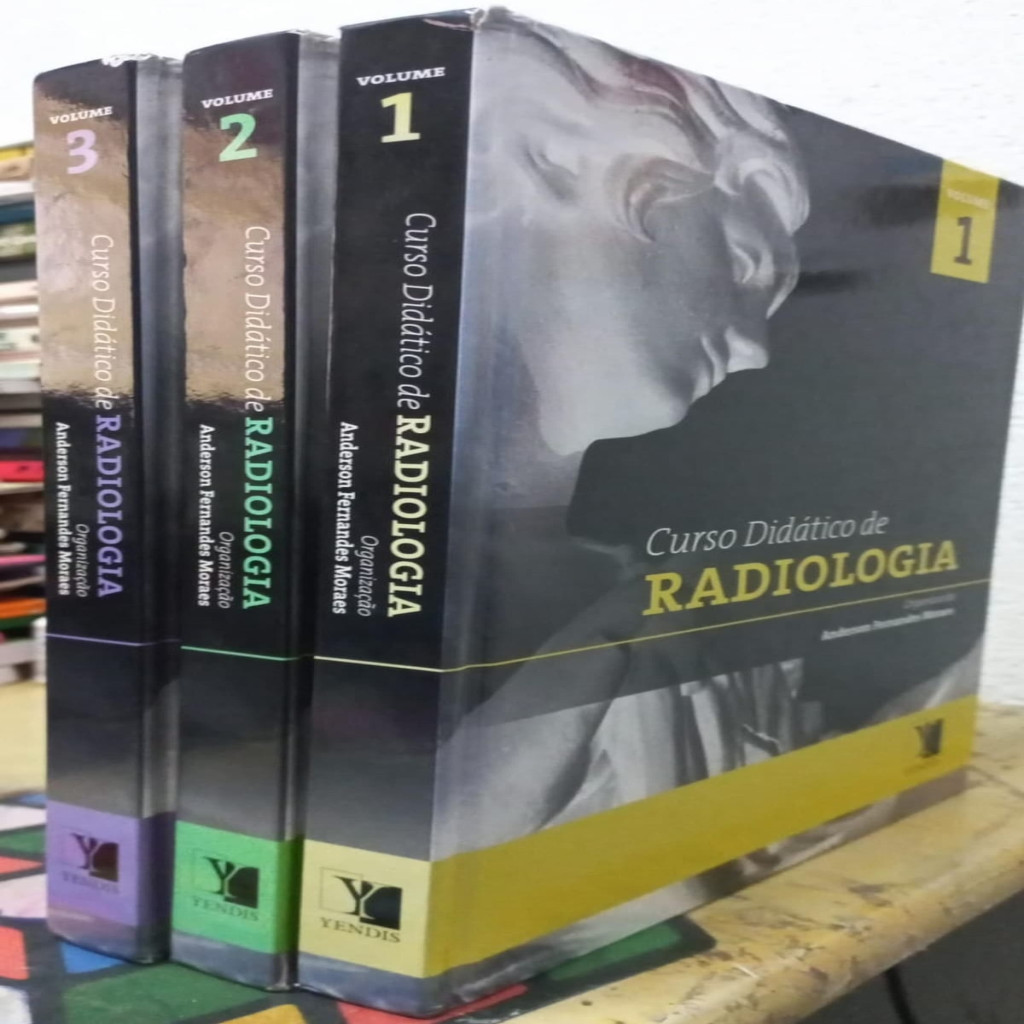 curso didático de radiologia vol.1 vol.2 e vol.3 (3 livros) autor anderson fernandes moraes - org
