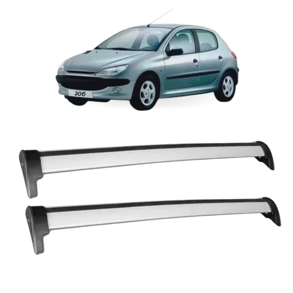 Rack Teto Bagageiro Travessa 206 Hatch 1998 A 2010 4 Portas