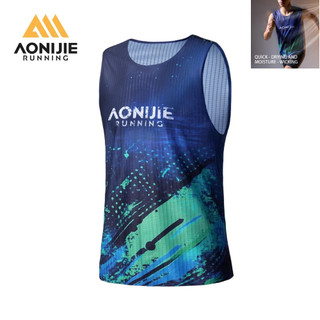 AONIJIE FM5235 Masculino Race Singlet Quick Dry Wicking Sem Mangas Maratona Running Tank