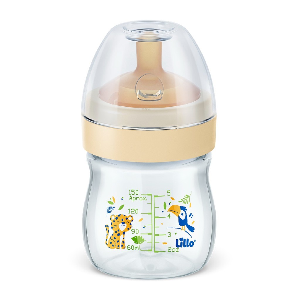 Mamadeira Super Evolution com Bico em Látex 150ml 0m+ Lillo em Oferta na Shopee