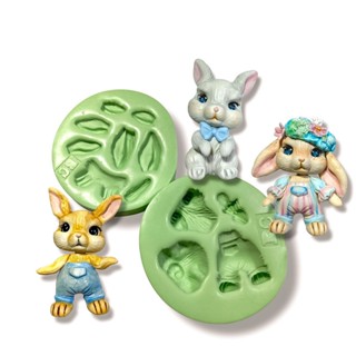 Molde de Silicone - Coelhinho para Apliques  - cod 292 - Bia Cravol em Oferta na Shopee