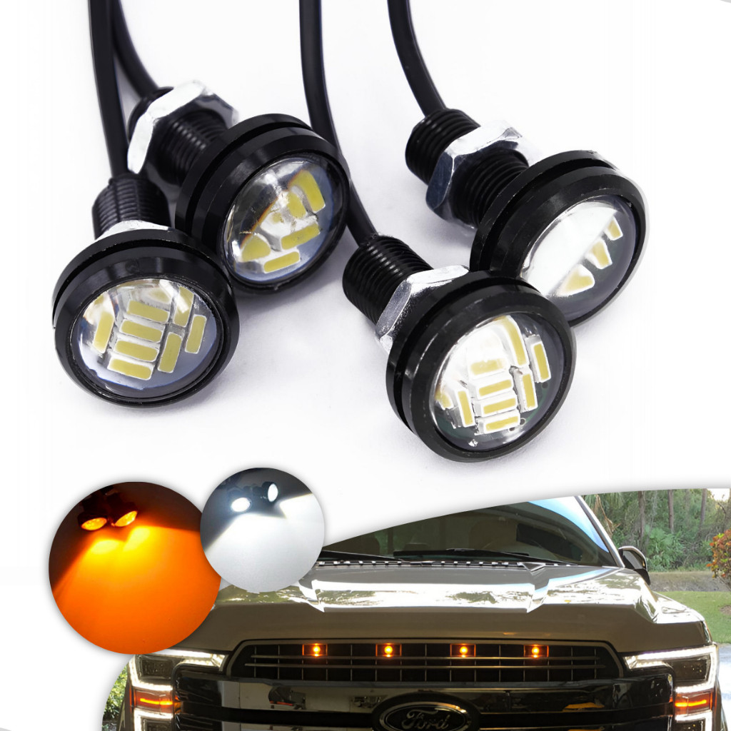 Kit Luz De Grade Led ambar laranja branco Caminhonete Pick Ups em Oferta na Shopee