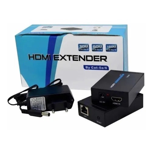 Extender Hdmi 60m Extensor Hdmi 60m Cabo De Rede em Oferta na Shopee