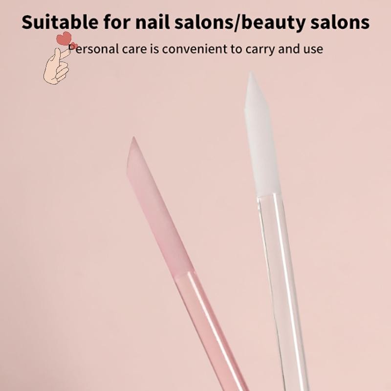 [PEBR] 1 Peça Empurrador De Cutícula De Vidro Para Unhas Bastão De Manicure Lixa De Precisão Removedor Pedicure Acessóri