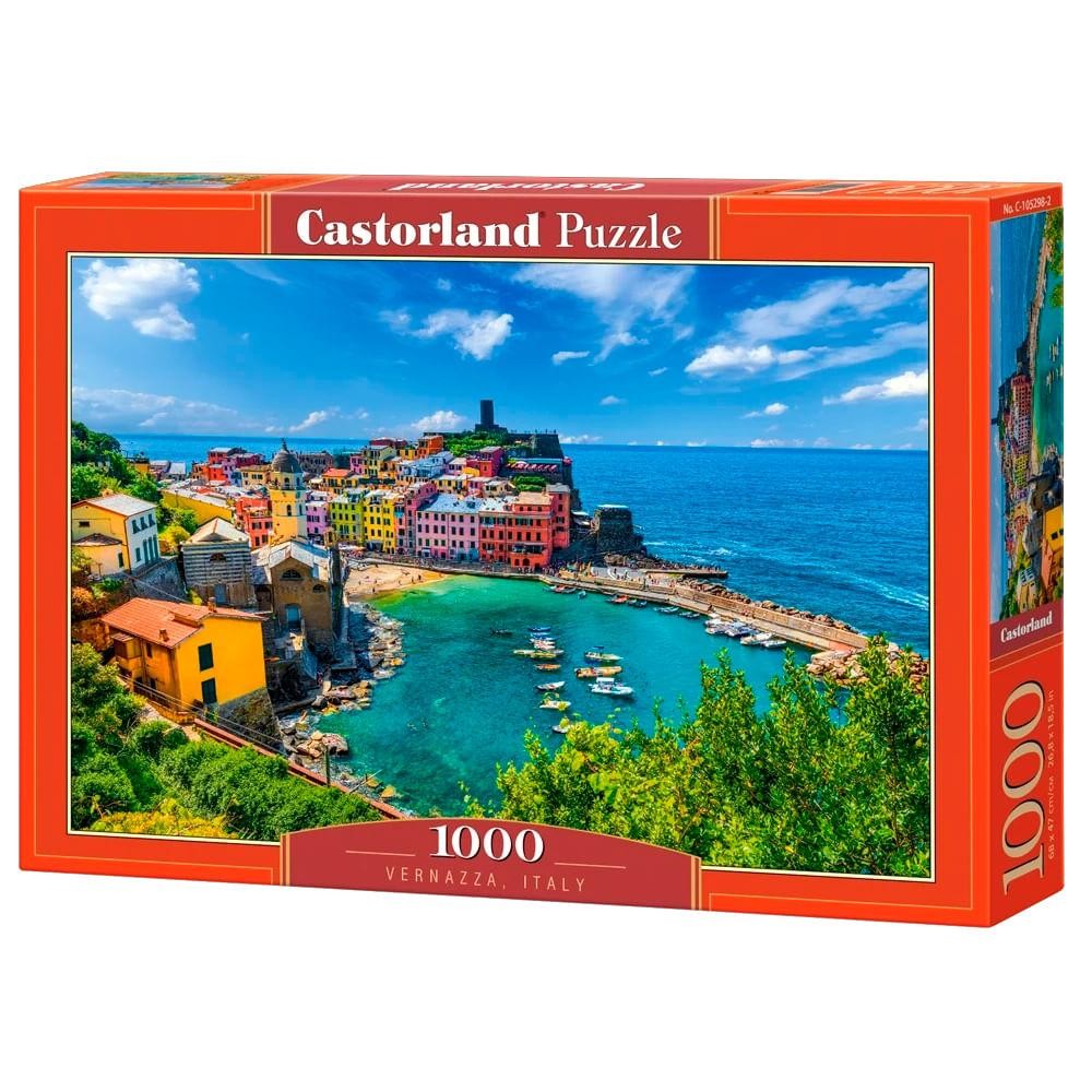 Puzzle 1000 Peças Vernazza - Itália - Castorland Importado 1052982 em Oferta na Shopee