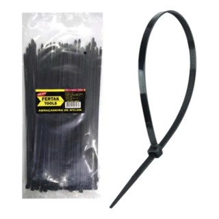 ABRAÇADEIRA NYLON ENFORCA GATO PRETA 280X4,8MM 50 PÇS - FERTAK ABRACADEIRA LACRE DE SEGURANÇA em Oferta na Shopee