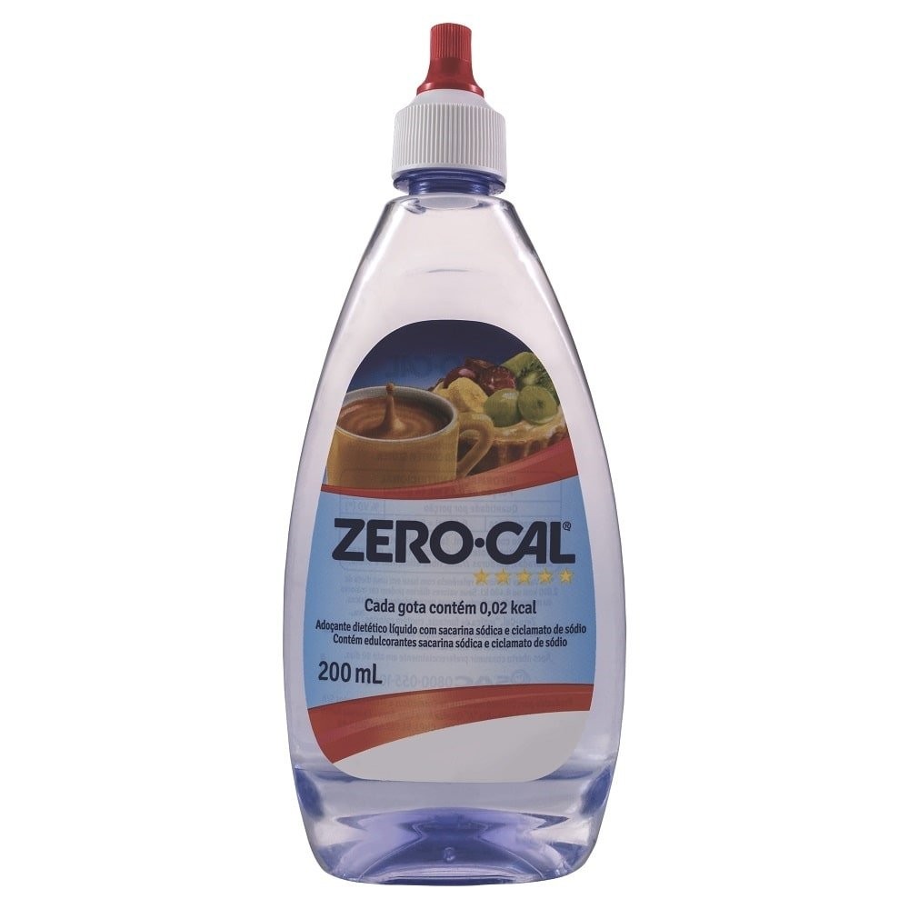 Adoçante Zero Cal Sacarina Líquido 200ml