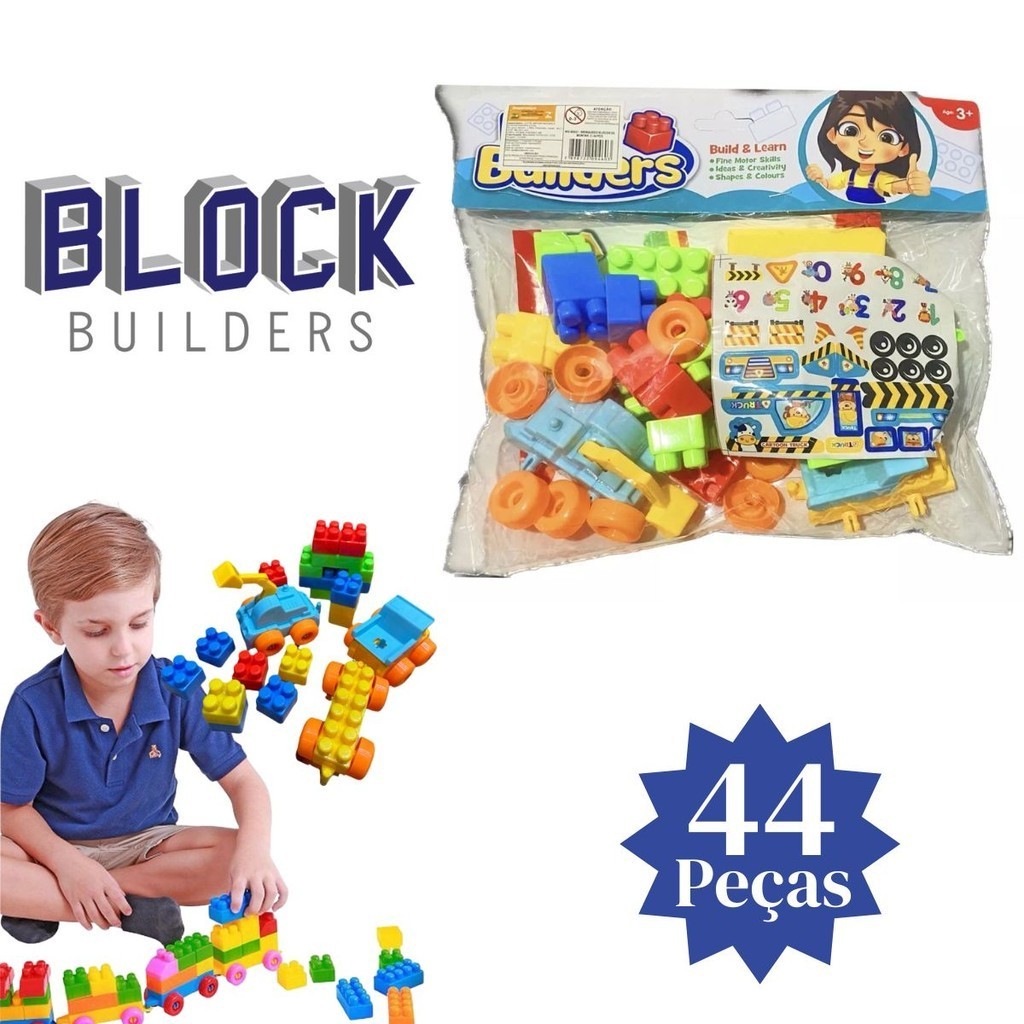 Blocos de Montar com 4 Peças