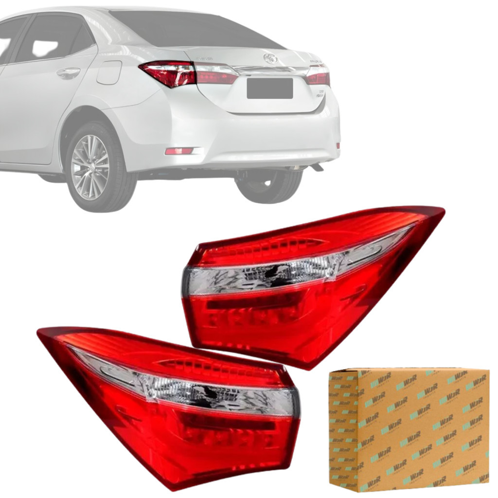 Par Lanterna Traseira Corolla 2014 2015 2016 2017 Canto