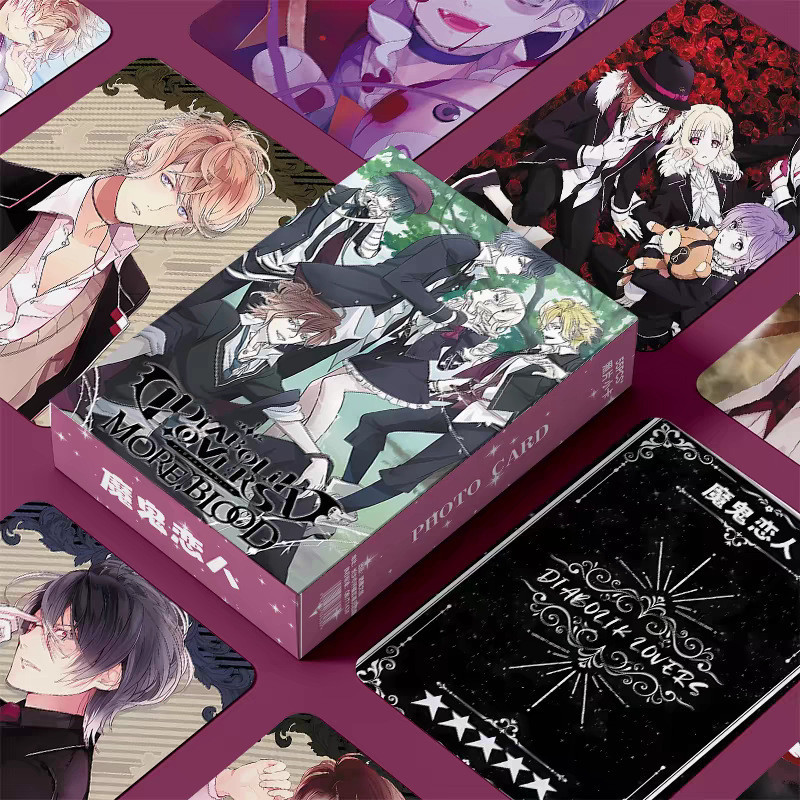 50-55pcs Manga Laser Holographic Lomo Cards Geto Suguru Arena Breakout DIABOLIK LOVERS Lovely Allergen My Little Pony ‌Rainbow Dash Rarity Photocards Hologram Postcards