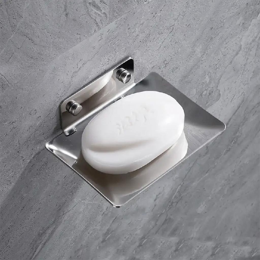 Saboneteira Luxo Banheiro Porta Sabonete Inox 304 Prata · foto 2