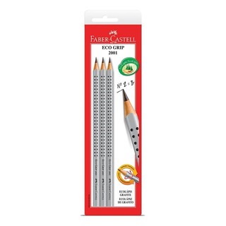Lápis preto nr 2B SM/2001B com 3 unidades Faber-Castell