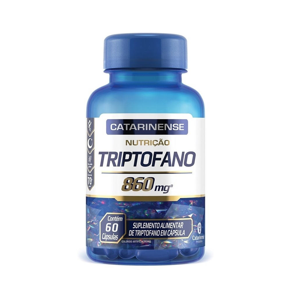 Triptofano 860mg Catarinense 60 Capsulas em Oferta na Shopee