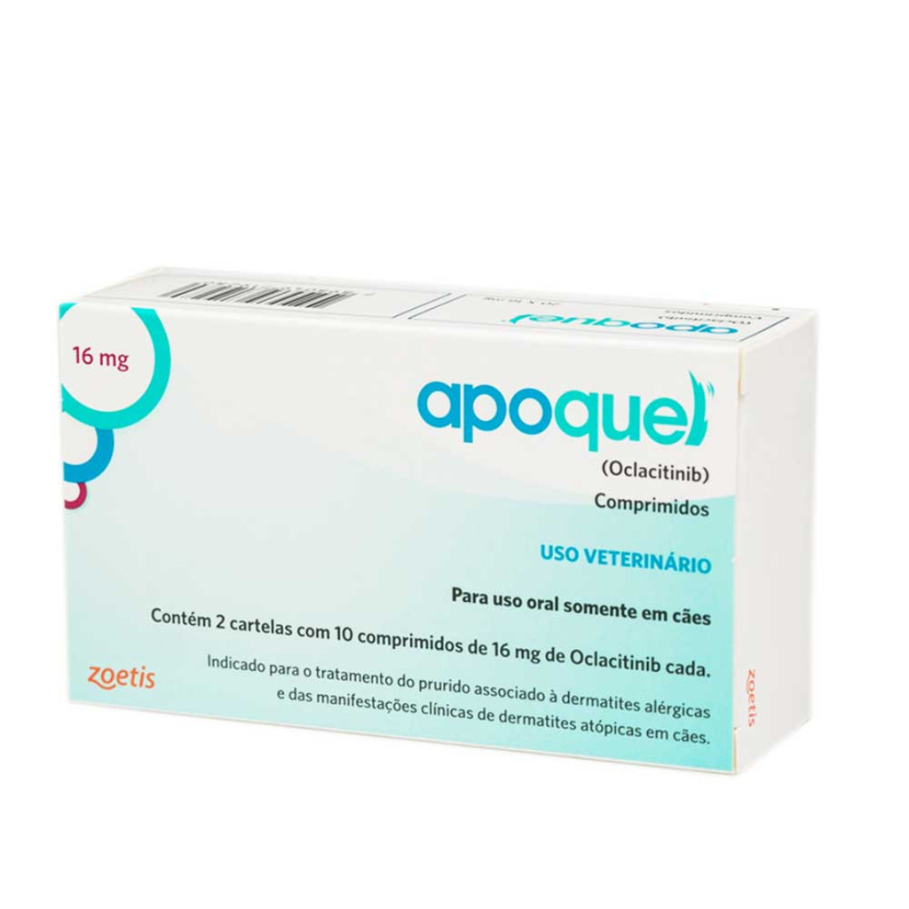 Apoquel Dermatite Canina 16 mg C/ 20 Comprimidos em Oferta na Shopee