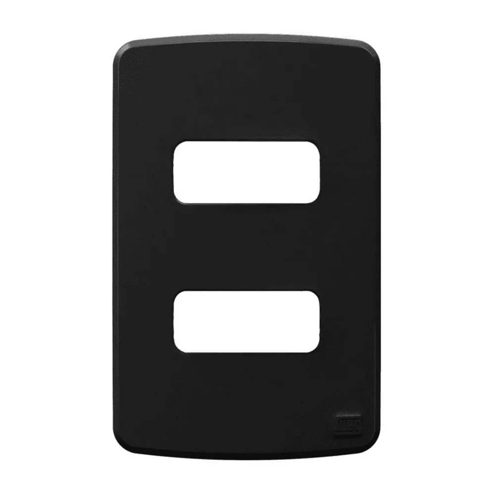 PLACA 4X2 2 POSIÇÕES PRETO COMPOSE - WEG