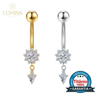 Lomiss Piercing Umbigo Pingente Banana Titânio Zircônia Com Pingente em Oferta na Shopee