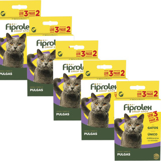 Kit 5 Antipulgas Ceva Fiprolex Drop Spot para Gatos de 0,5 mL - Leve 3 Pague 2 em Oferta na Shopee