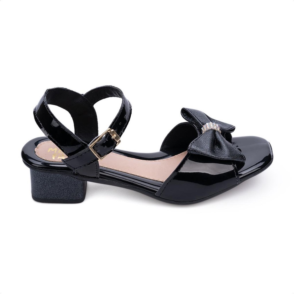 Sandália Infantil Menina Fashion Verniz Laço Strass Brilho Da moda - Baby & Kids Fashion
