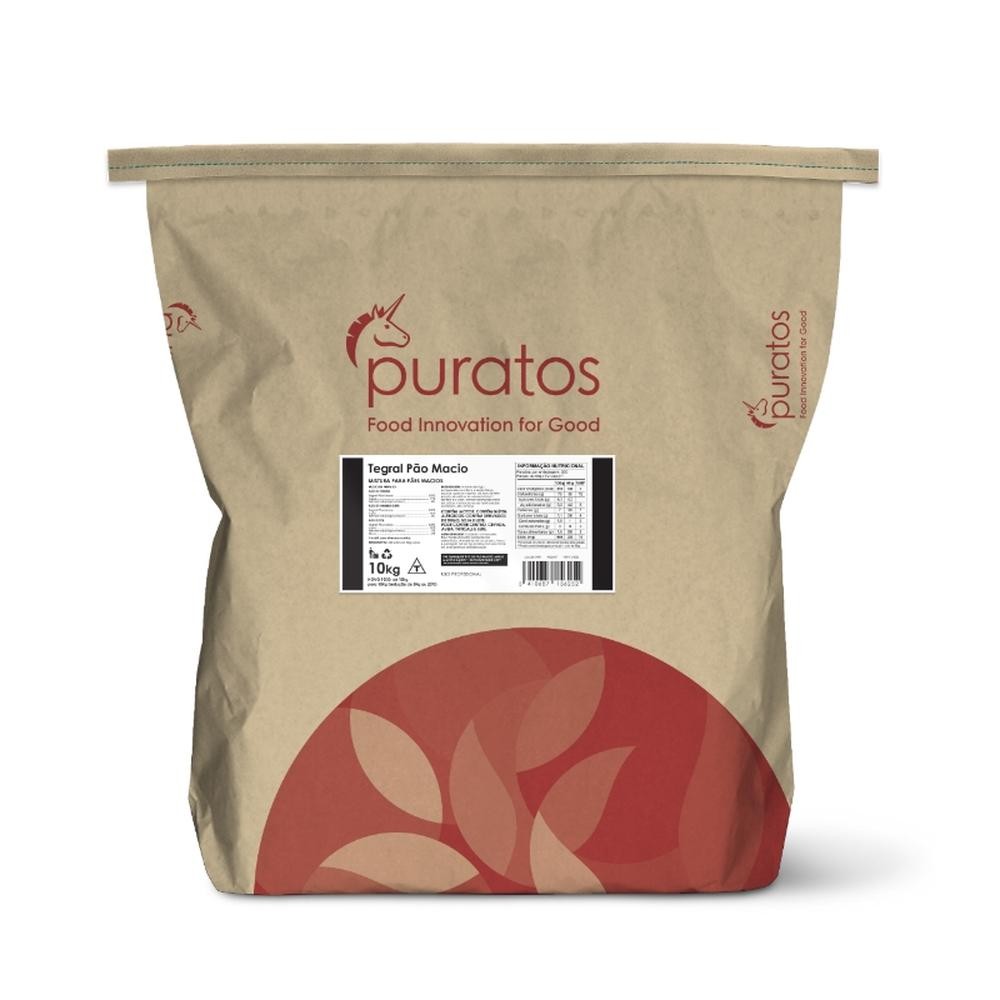 MISTURA TEGRAL PÃO MACIO 10KG - PURATOS em Oferta na Shopee