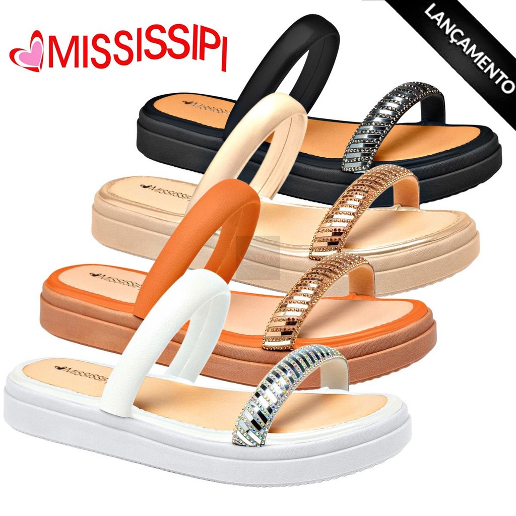 PAPETE MISSISSIPI SLIDE FLATFORM CONFORTÁVEL SANDALIA