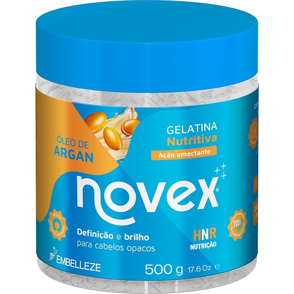 Gelatina Novex Óleo de Argan Nutritiva 500G em Oferta na Shopee