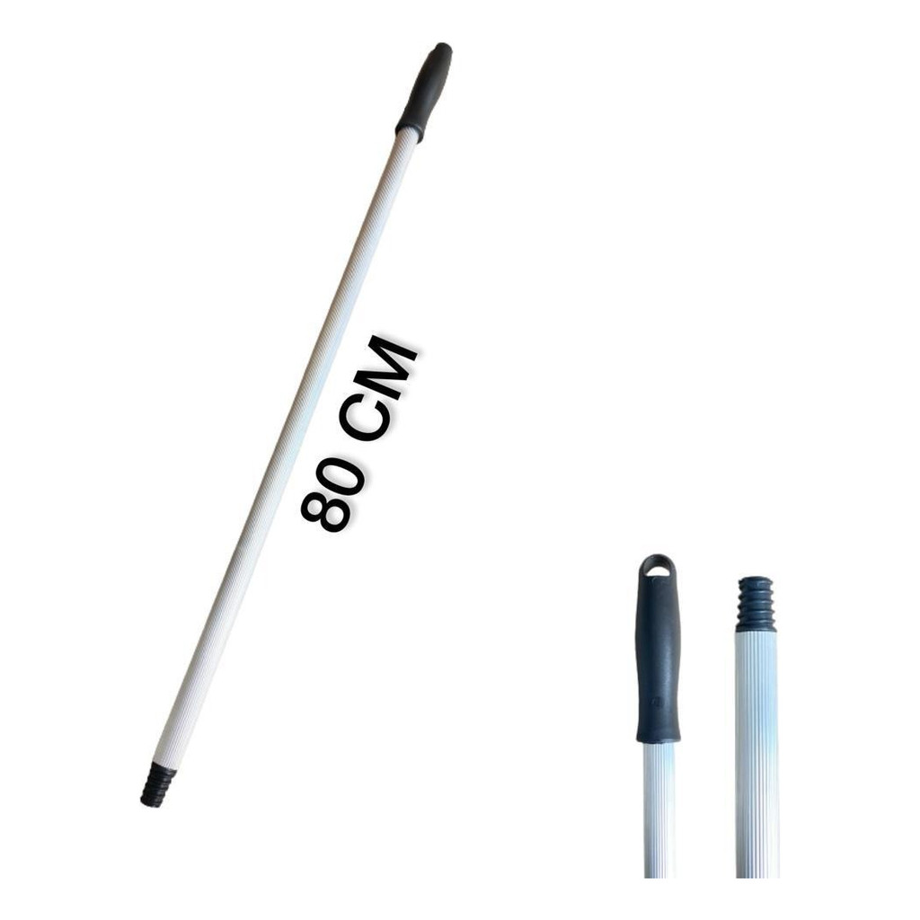 Cabo De Alumínio 80 Cm Com Rosca E Pendurador