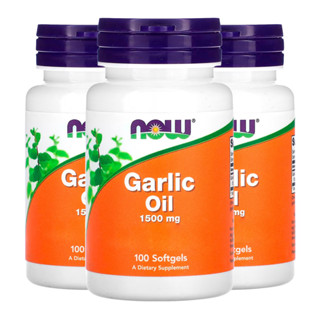 Kit 3x Óleo de Alho 1500mg Now Foods 100 Softgels Importado/Made in Usa em Oferta na Shopee
