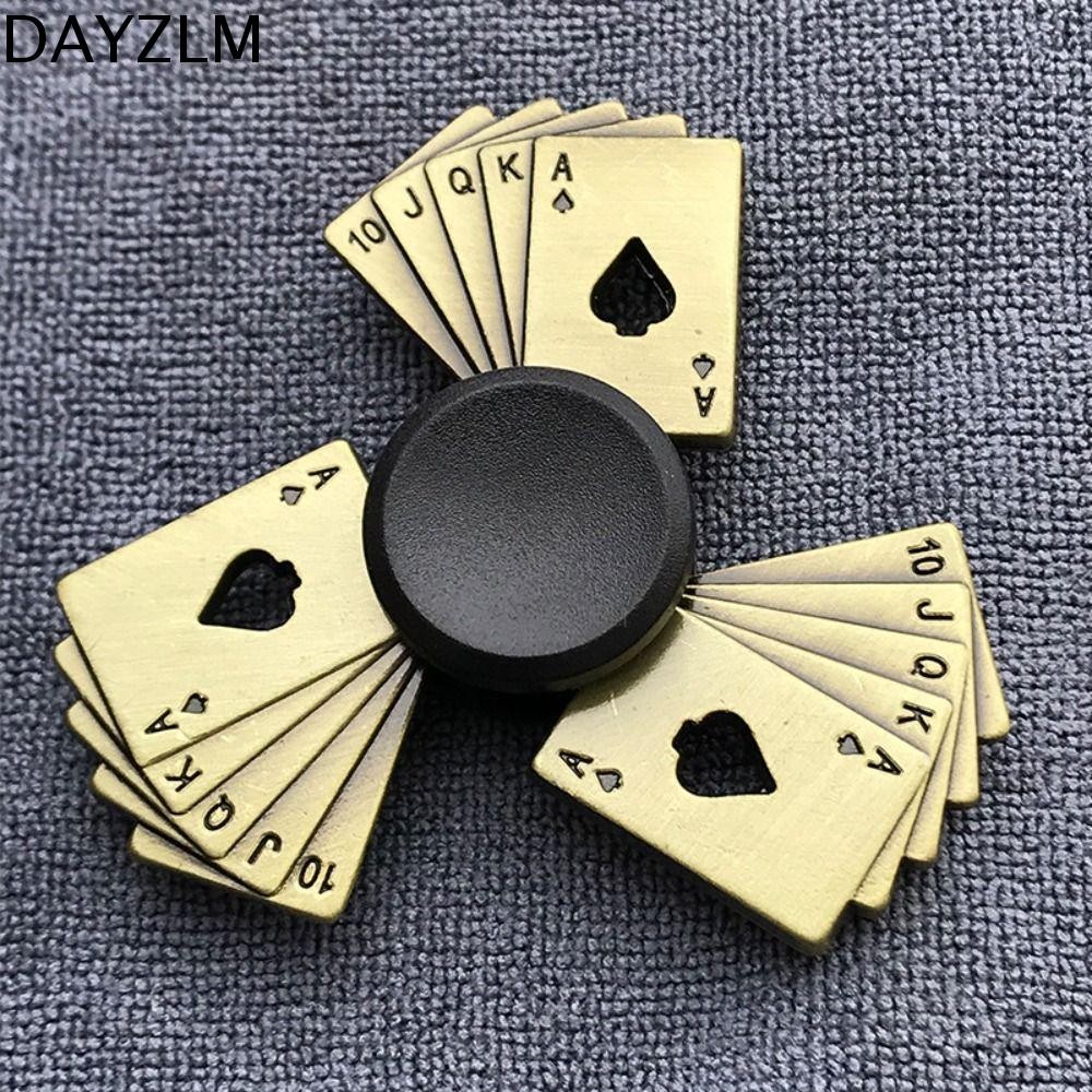 DAYZLM Finger Spinner , Fidget Metal Colorido De Latão , Puzzle Toy ADHD Ansiedade Exterior Frio Suave Giro À Mão Adultos