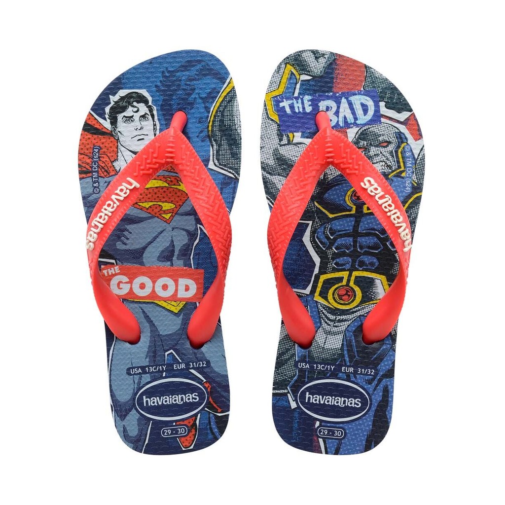 Chinelo Havaianas Infantil Super Homem Só Numeração 31/32