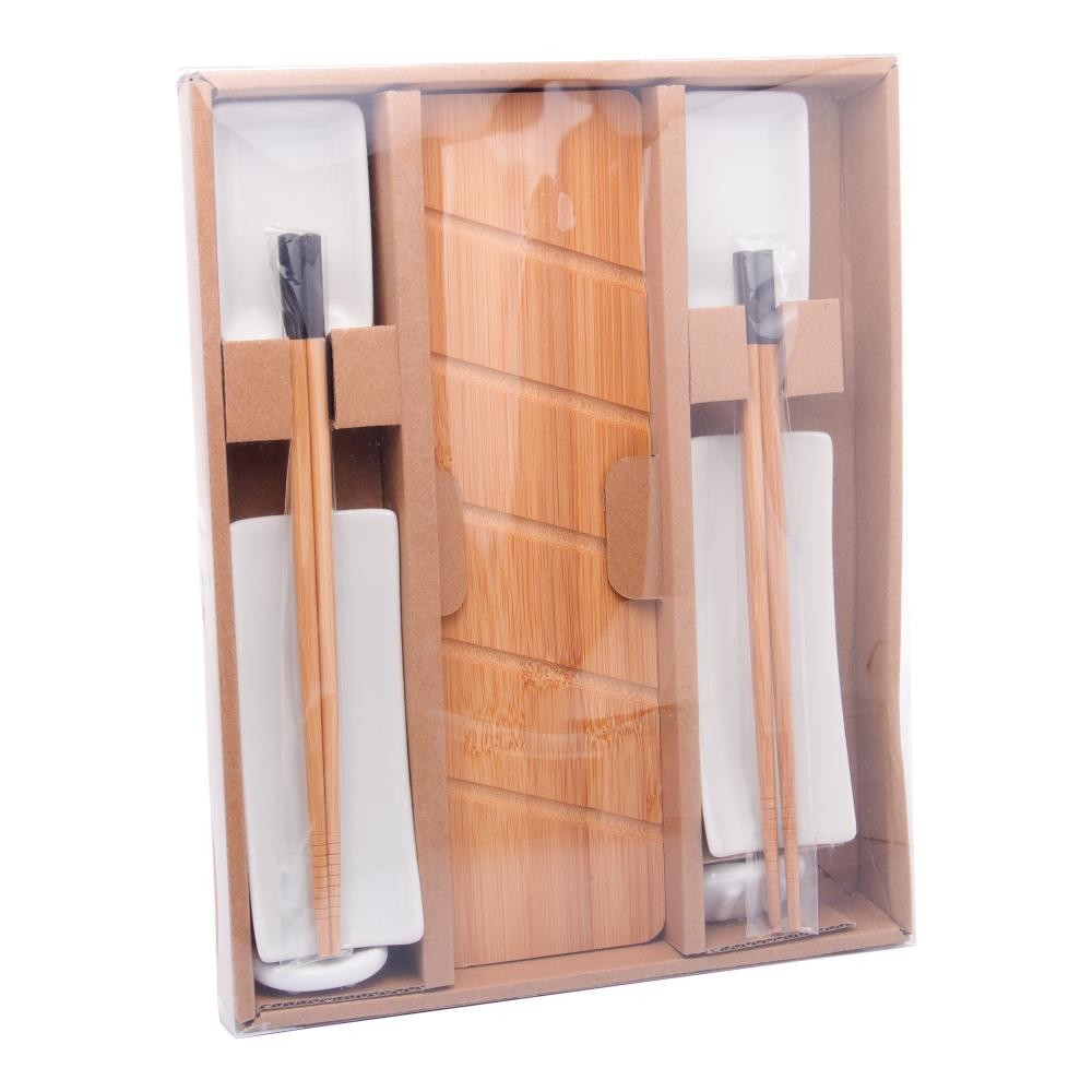 9 Peças para Sushi Lyor Nagoya de Bambu - Home & Living