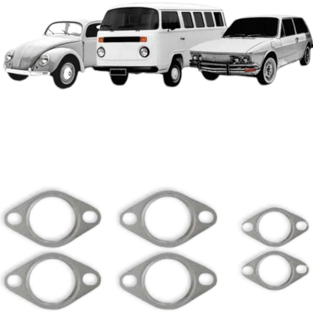 Jogo Junta Saida Escape  Fusca Kombi Brasilia 1300 1500 1600 Ar