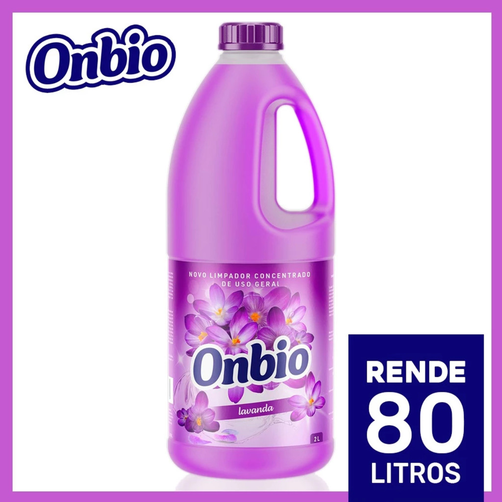 Limpa Tudo Concentrado Biodegradável Limpador De Uso Geral Onbio Campestre Rende 80 Litros limpa piso vidro blindex azulejo inox moveis para cozinha lavanderia quarto sala tecido da brilho tira mancha gordura roupa vel terno
