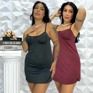 Kit 2 CAMISOLA de MICROFIBRA LISA Alça Conforto Tipo MICRO Lingerie Sexy em Oferta na Shopee