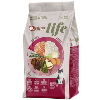 Ração Quatree Life Gatos Adultos Sabor Salmão e Arroz 10kg