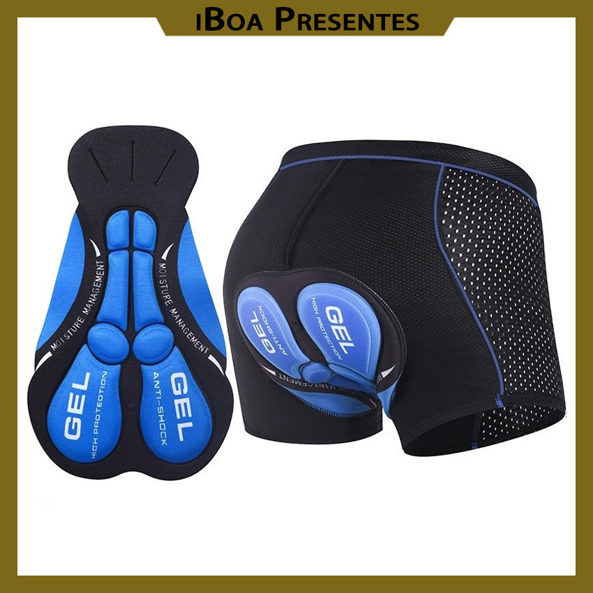 Short Ciclista Com Gel Respirável À Prova De Choque 5d/3d Calça