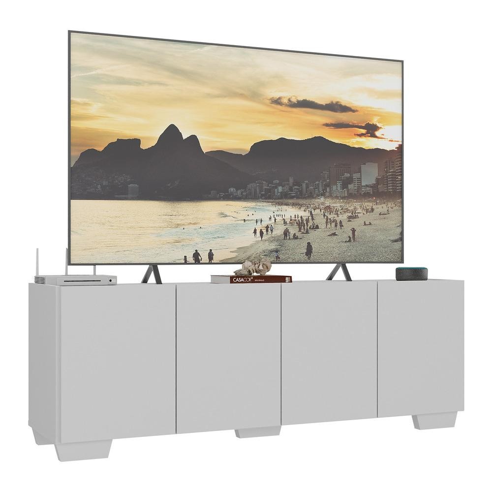 Rack para TV até 50 Polegadas com 4 Portas Multimóveis MP1072