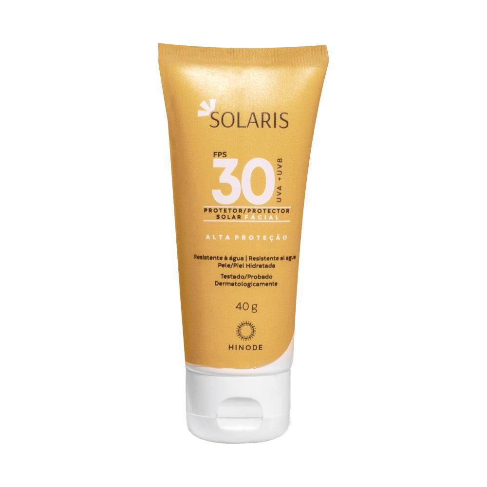 Protetor Solar Facial Solaris UVA e UVB FPS 30 40g Hinode - Beauty