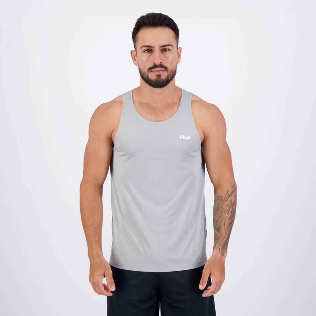 Regata Fila Sport Melange Lux Cinza Claro - Men Clothes