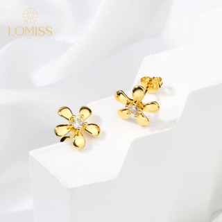 Brinco Delicado Elegante Antialérgico Folheado Ouro 18k a Platina Flor Zircônia Cravejada em Oferta na Shopee