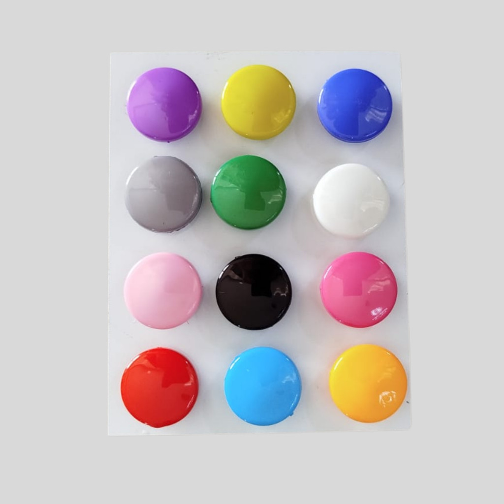 12 Imãs Variados Emoji, Coração , Bolinha ,estrelinha  Para Mural de Fotos, Quadro Magnético e Imãs De Geladeira