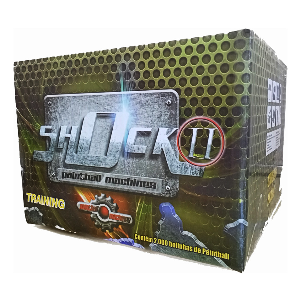 Bolinha Paintball Shock 2 - Paintball Machines 2000 Unid