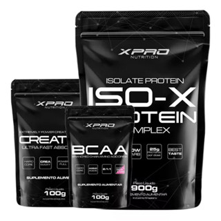 Kit ISO-X 900gr + Creatina 100gr + BCCA Morango 100gr - XPro Nutrition em Oferta na Shopee