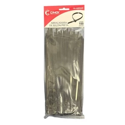 Abracadeira de Nylon PRETA 20x4.8 cm - 100 Unid