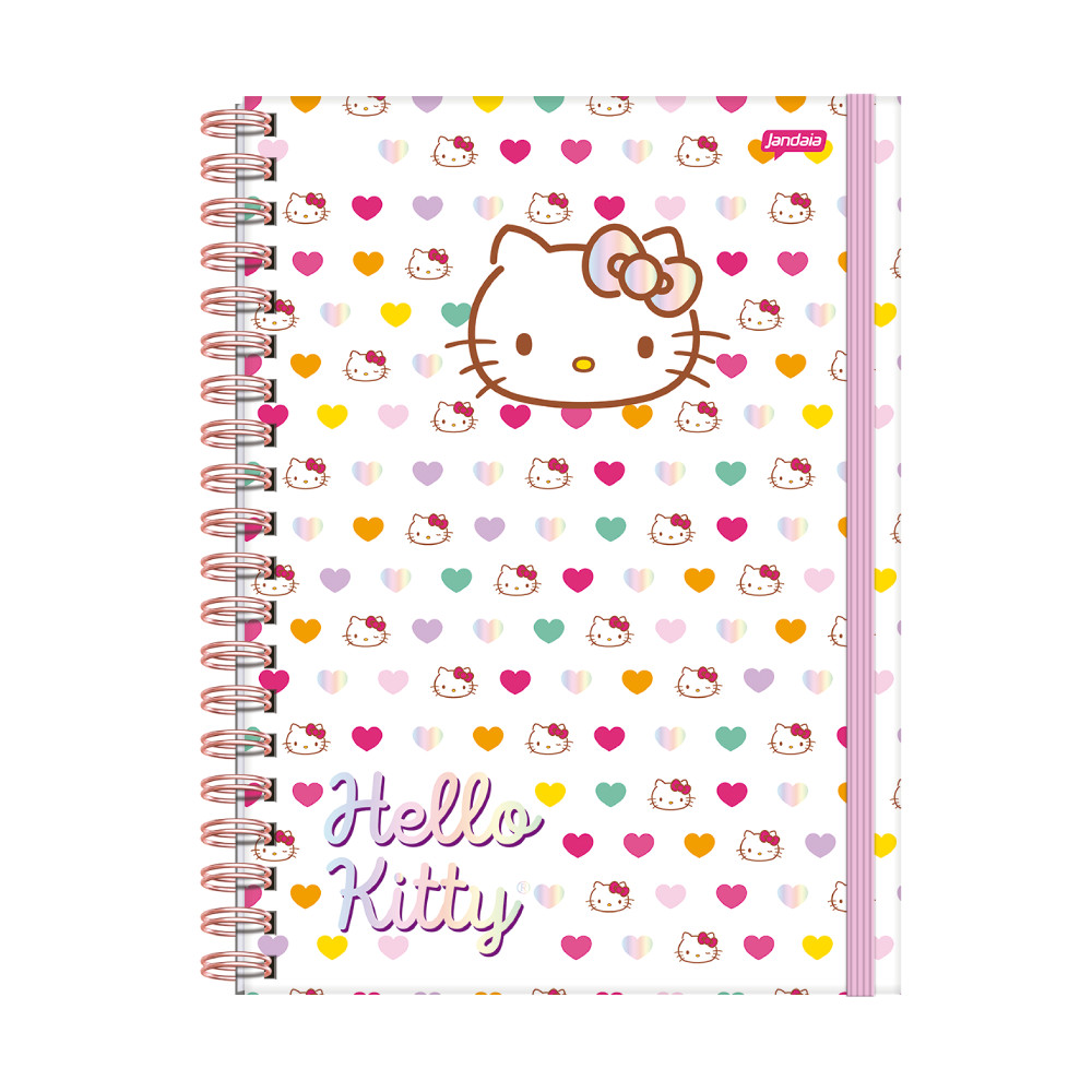 Caderno Universitário NEO Hello Kitty 80 Folhas Com  Inteligencia Artificial JandaIA