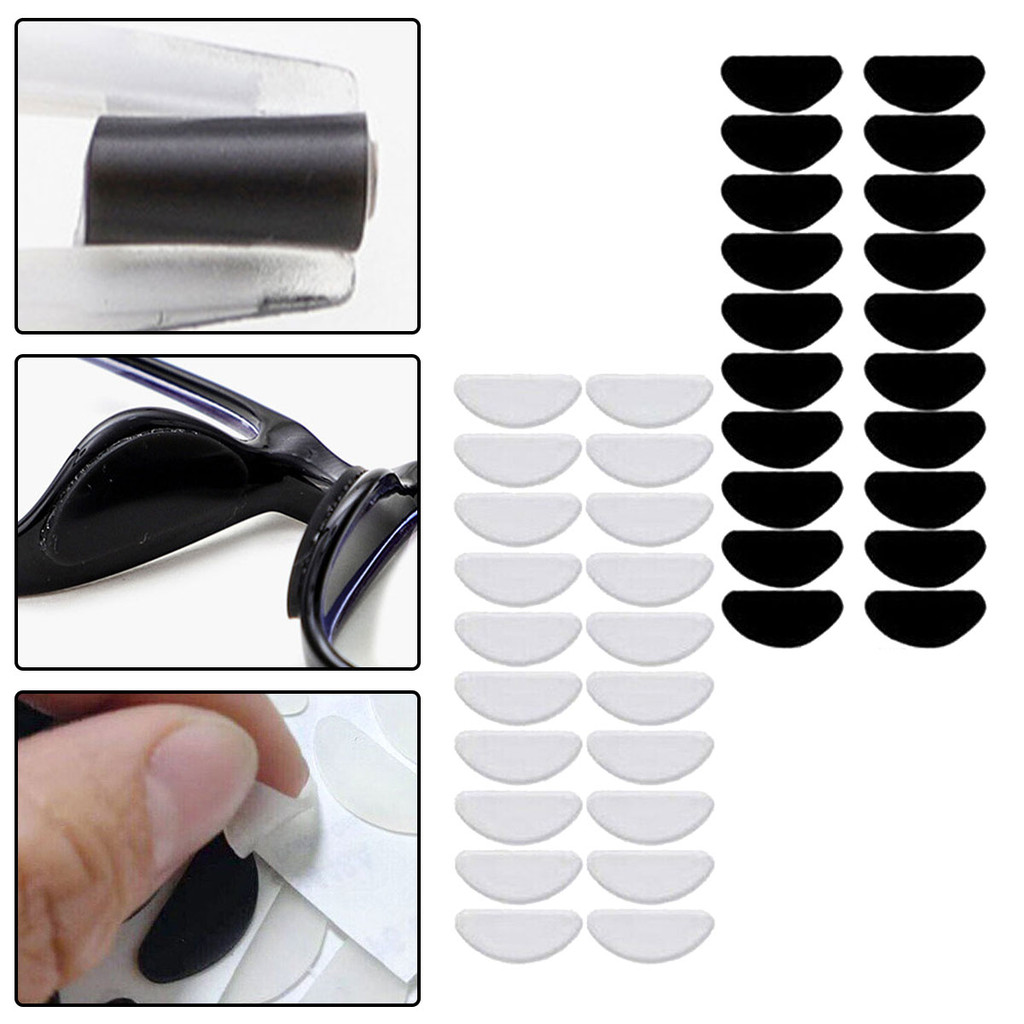 10 Pçs Silicone Óculos Nariz Almofadas Invisível Antiderrapante Macio Auto Adesivo Titular Acessórios De em Oferta na Shopee