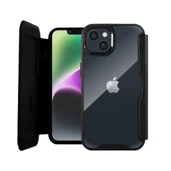 Capa Case Capinha Carteira Dual para iPhone 14 Porta-Cartão, Proteção Reforçada - Gshield