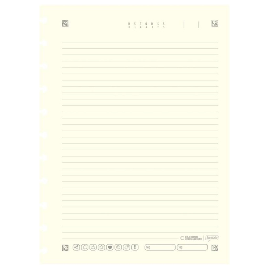 Detalhes do Caderno Inteligente La Creme Grande 21x28cm 80 Folhas  - 1 Unidade
